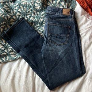 American Eagle Outfitters Dark Wash Straight Leg Jeans